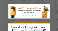 Desktop Screenshot of buesing-aufloesungen.de